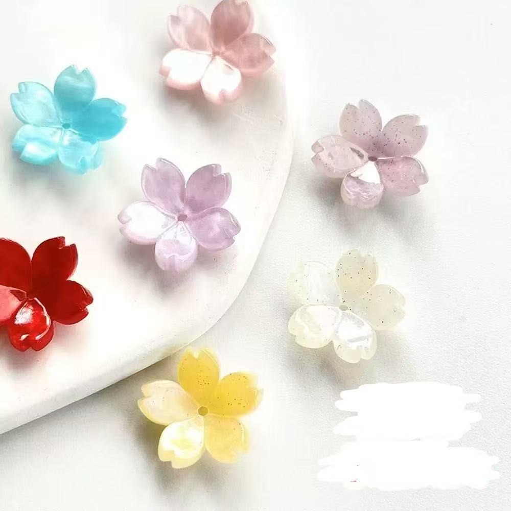 diy acetate flowers beads  diy shrink beads
