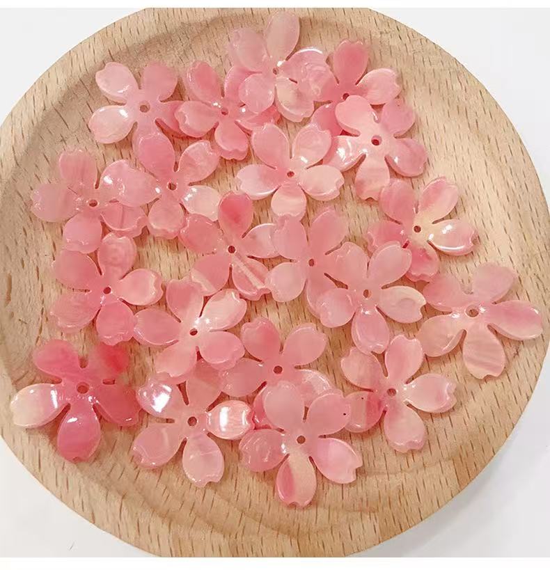 diy acetate flowers beads  diy shrink beads